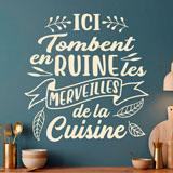 Wandtattoos: Ici Tombent en Ruine les Merveilles de la Cuisine 10