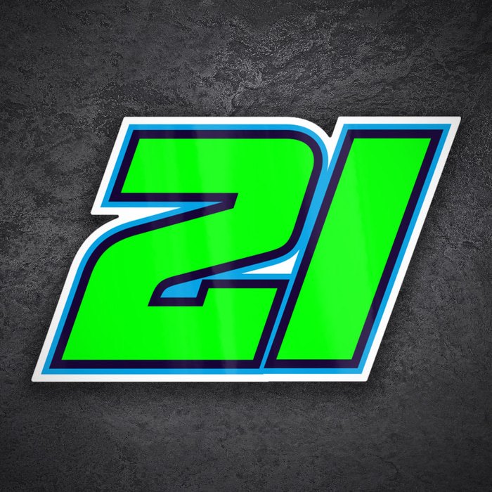 Aufkleber: Franco Morbidelli Nummer 21 MotoGP