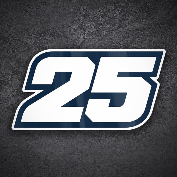 Aufkleber: Raúl Fernández Nummer 25 MotoGP
