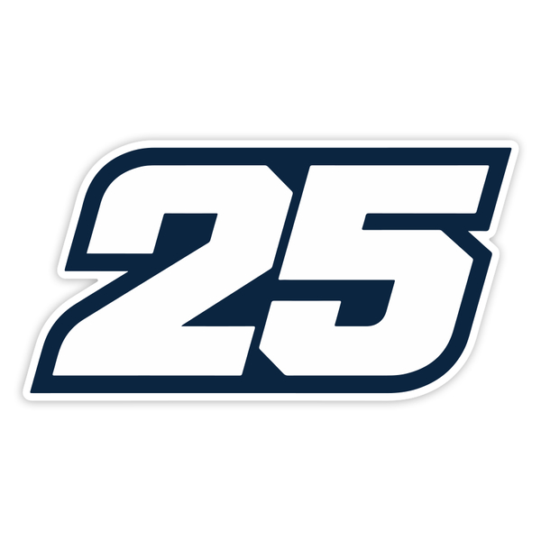 Aufkleber: Raúl Fernández Nummer 25 MotoGP