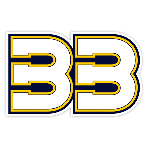 Aufkleber: Brad Binder Nummer 33 in Fettdruck