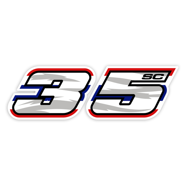 Aufkleber: Somkiat Chantra Nummer 35 MotoGP