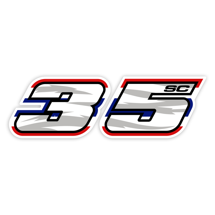 Aufkleber: Somkiat Chantra Nummer 35 MotoGP