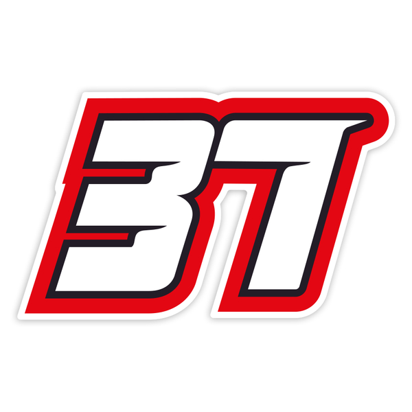 Aufkleber: Nummer 37 von Pedro Acosta