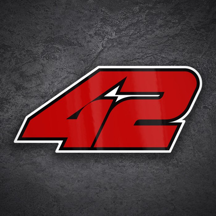 Aufkleber: Álex Rins Nummer 42 MotoGP