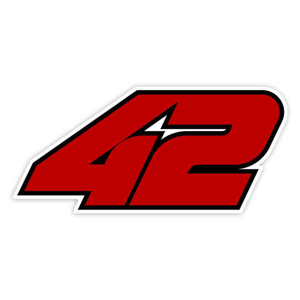 Aufkleber: Álex Rins Nummer 42 MotoGP