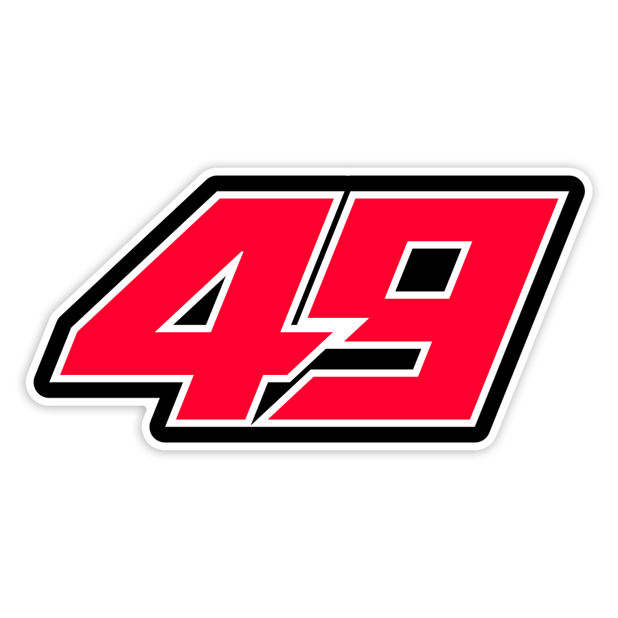 Aufkleber: Nummer 49 MotoGP Fabio Di Giannantonio
