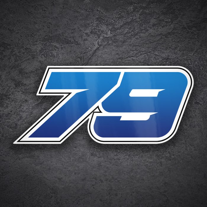 Aufkleber: Nummer 79 MotoGP Ai Ogura