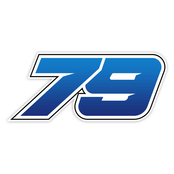Aufkleber: Nummer 79 MotoGP Ai Ogura