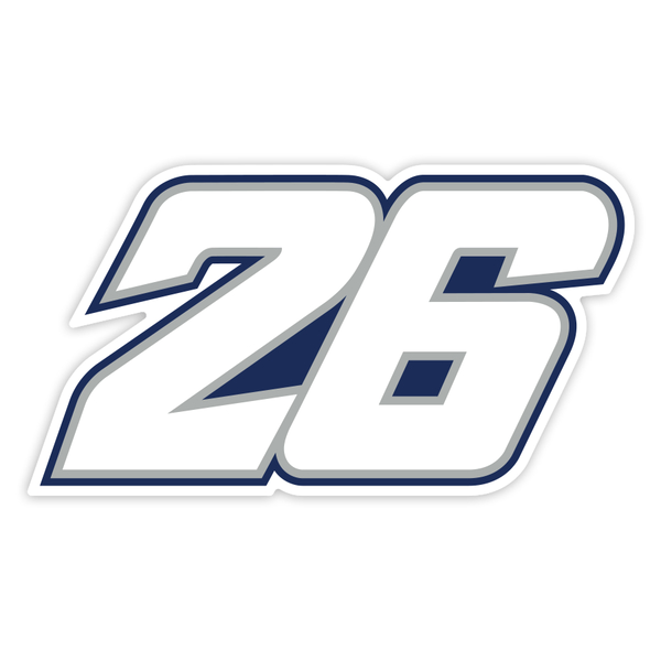 Aufkleber: Nummer 26 MotoGP Dani Pedrosa