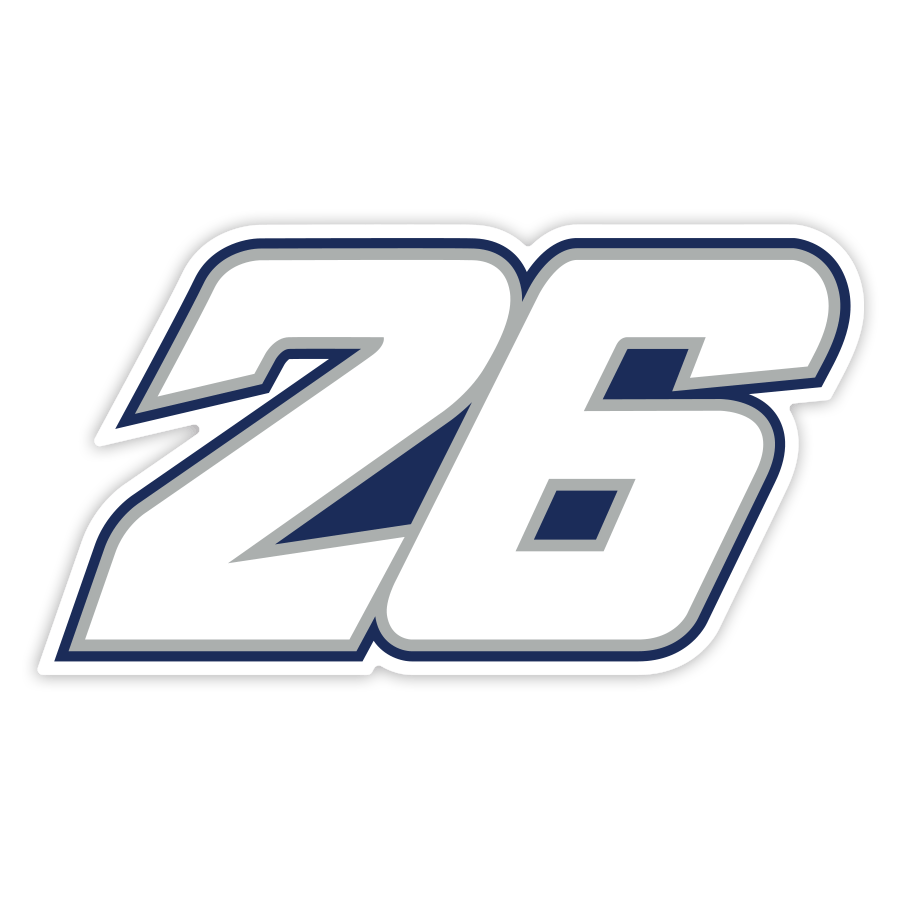Aufkleber: Nummer 26 MotoGP Dani Pedrosa