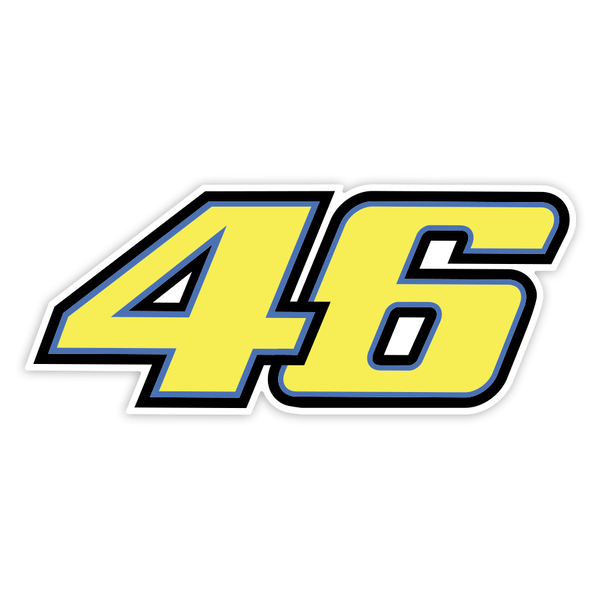 Aufkleber: Nummer 46 MotoGP Valentino Rossi