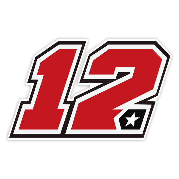 Aufkleber: Nummer 12 MotoGP Maverick Viñales