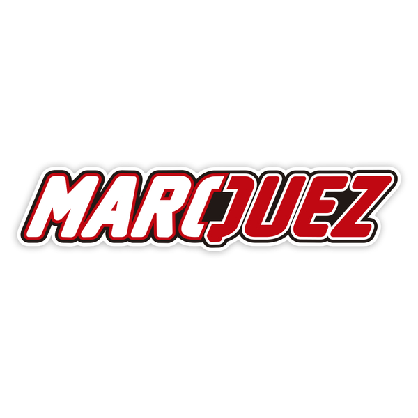 Aufkleber: MARQUEZ in Gro&szlig;buchstaben