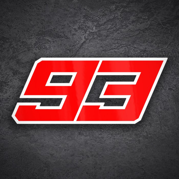 Aufkleber: Nummer 93 MotoGP Marc Márquez