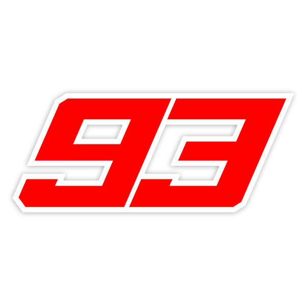 Aufkleber: Nummer 93 MotoGP Marc Márquez