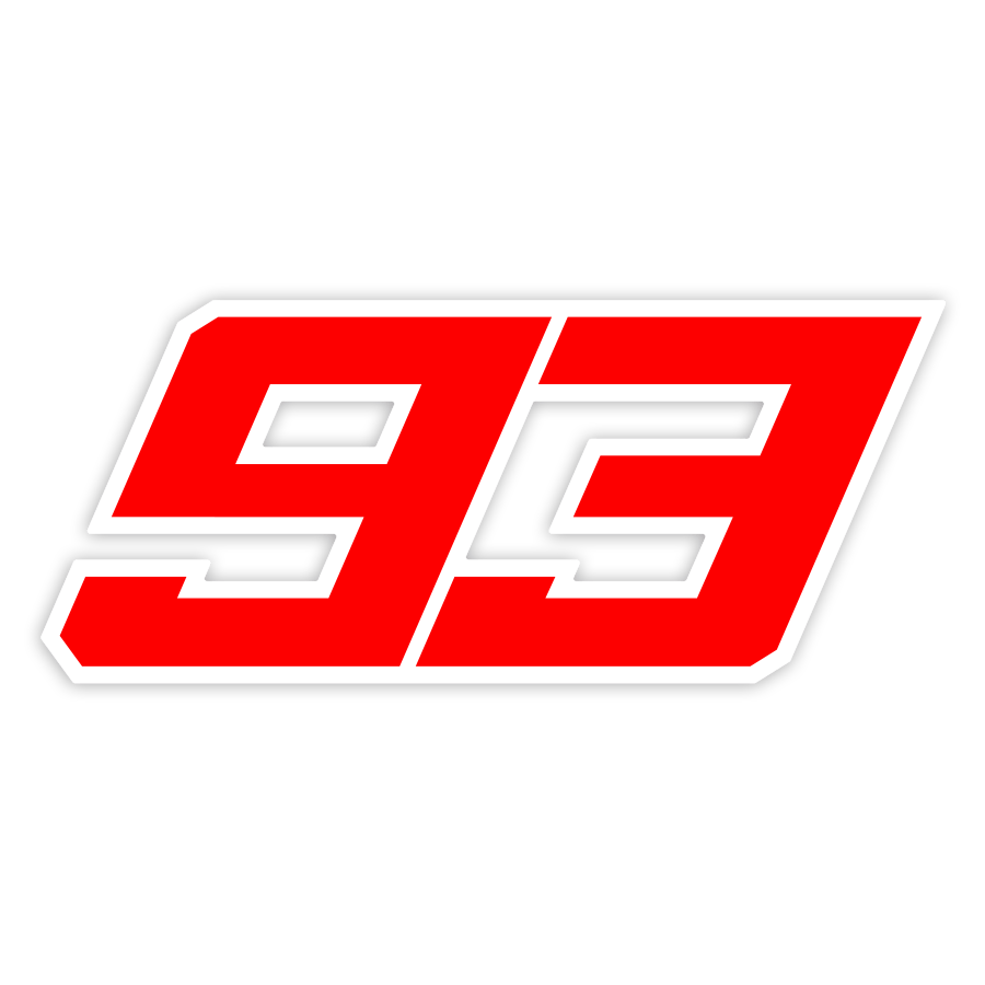 Aufkleber: Nummer 93 MotoGP Marc Márquez