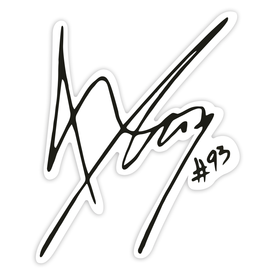 Aufkleber: Unterschrift MotoGP Marc Márquez 93