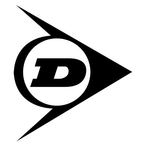 Aufkleber: Logo Dunlop im Kreis mit Dreieck
