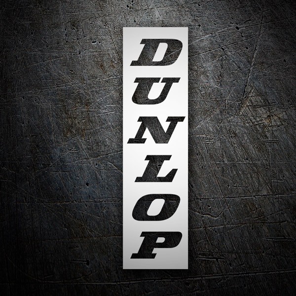 Aufkleber: Dunlop Negativen Vertikal