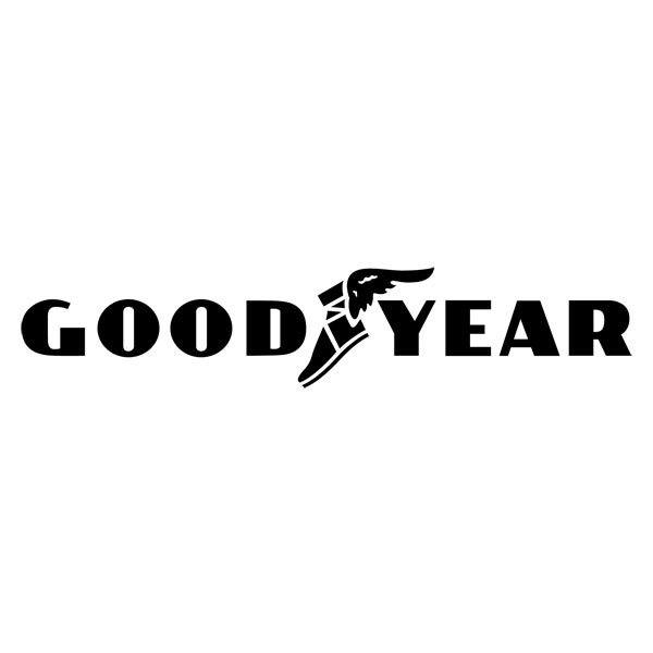 Aufkleber: Klassisches Good Year Logo mit Fl&uuml;gel