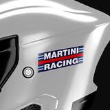 Aufkleber: Martini Racing mit blauen und roten Streifen 6