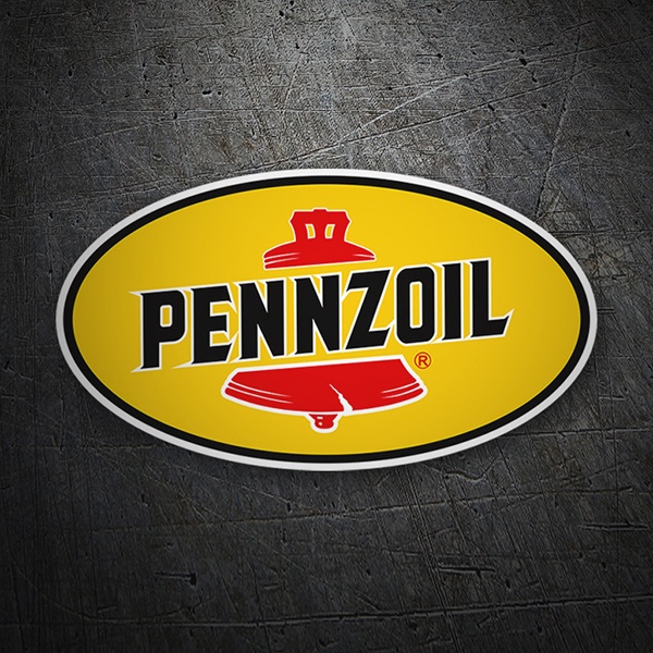 Aufkleber: Pennzoil mit Ovalem Logo