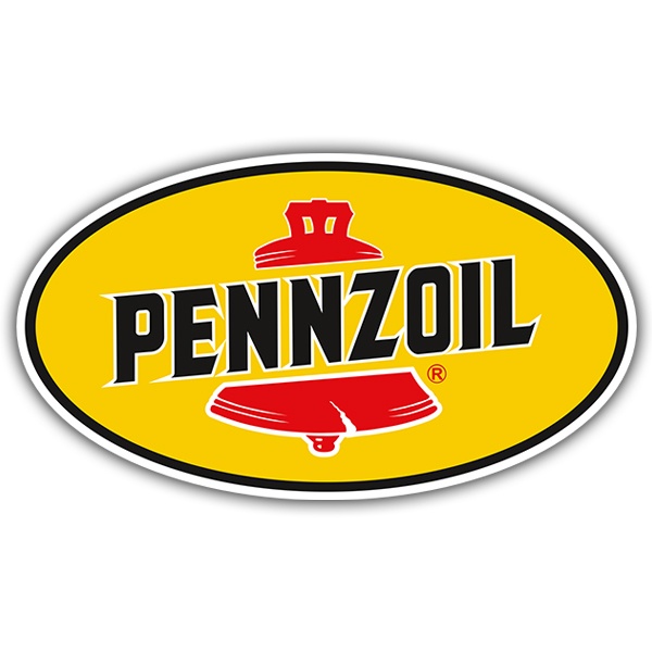 Aufkleber: Pennzoil mit Ovalem Logo