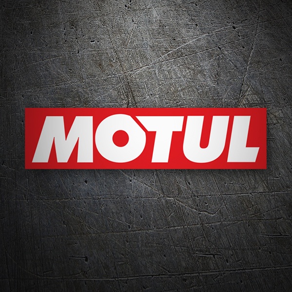Aufkleber: MOTUL in Gro&szlig;buchstaben mit Variabler Gr&ouml;&szlig;e
