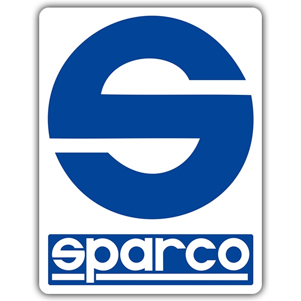 Aufkleber: Logo Sparco in stilisiertem Runddesign