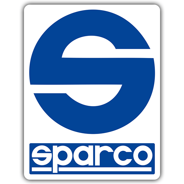 Aufkleber: Logo Sparco in stilisiertem Runddesign