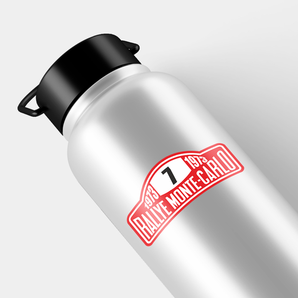 Aufkleber: Nummer 7 mit Text Rallye Monte-Carlo 1973