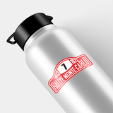 Aufkleber: Nummer 7 mit Text Rallye Monte-Carlo 1973 3