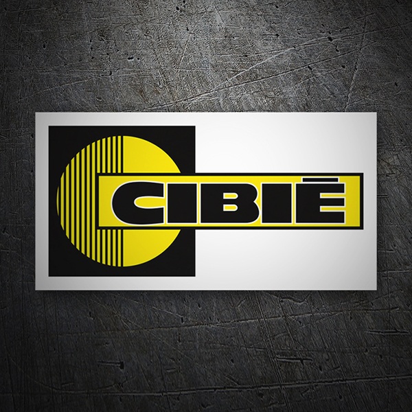Aufkleber: Cibie weißer Hintergrund