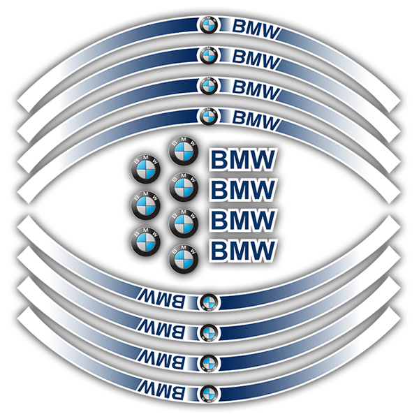 Aufkleber: Kit Felgenrandaufkleber BMW Klassiker 0