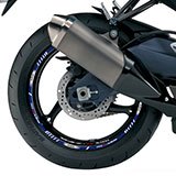 Aufkleber: Kit Felgenrandaufkleber Suzuki GSX R750 5