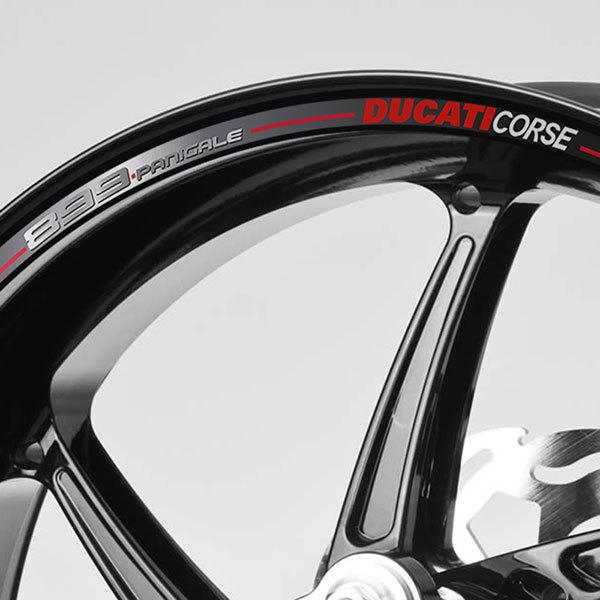 Aufkleber: Kit Felgenrandaufkleber Ducati 899 Panigale