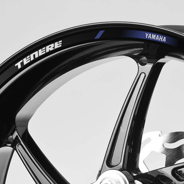 Aufkleber: Kit motorrad Felgenrandaufkleber Yamaha Tenere