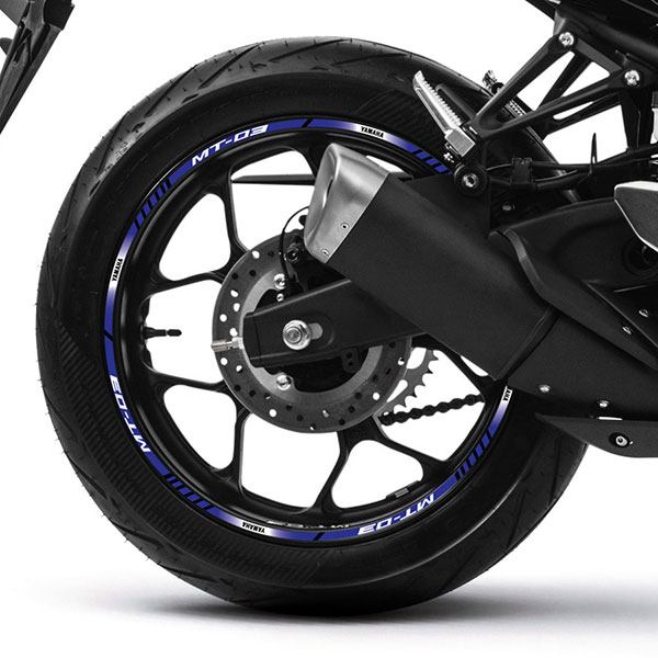 Aufkleber: Kit motorrad Felgenrandaufkleber Yamaha MT 03