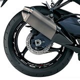 Aufkleber: Kit motorrad Felgenrandaufkleber Suzuki GSX 750 5