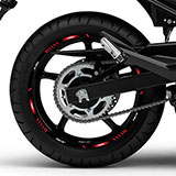 Aufkleber: Kit motorrad Felgenrandaufkleber Yamaha XJ6 5