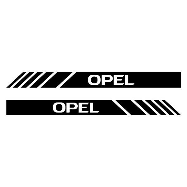 Set 2X Spiegel-Aufkleber Opel