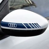 Aufkleber: Spiegel-Aufkleber Audi Logo 2
