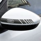 Aufkleber: Spiegel-Aufkleber Audi Logo 3