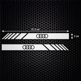 Aufkleber: Spiegel-Aufkleber Audi Logo 4