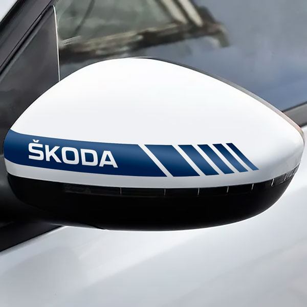 Aufkleber: Spiegel-Aufkleber Skoda