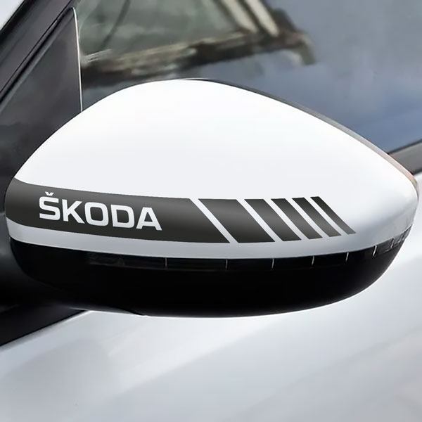 Aufkleber: Spiegel-Aufkleber Skoda