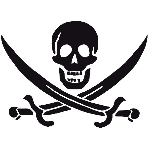 Aufkleber: Pirat John Rackham