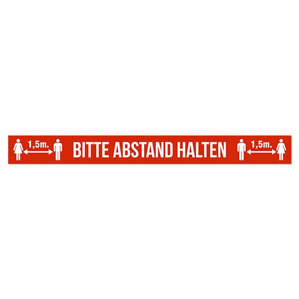 Aufkleber: Fussbodenaufkleber Bitte Abstand Halten 3