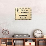 Wandtattoos: Plakette Estafeta-Straße 3